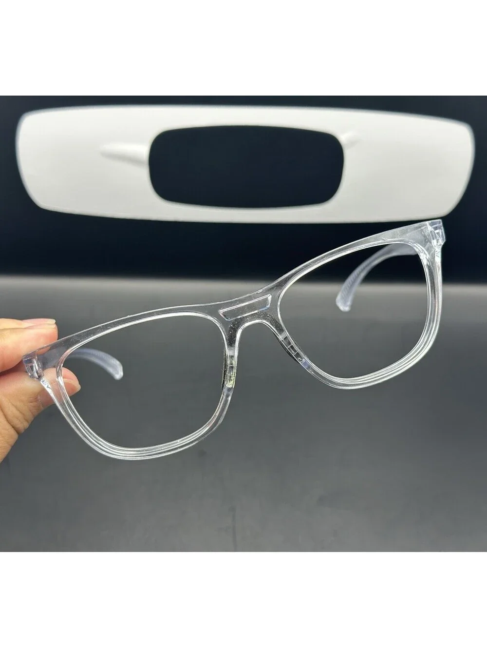Oakley Leadline Polished Clear Frame (Purple Icon) OO9473-0856